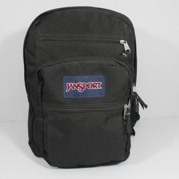Jansport Other - JanSport Big Student Backpack Solid Black School College Book Bag TDN7